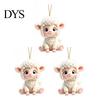 Decorative Farm Theme Hanging Decor 2D Acrylic Goat Car Ornament, Flat Sheep Pendant for Cute Backpack Accessory Rearview Mirror, Christmas