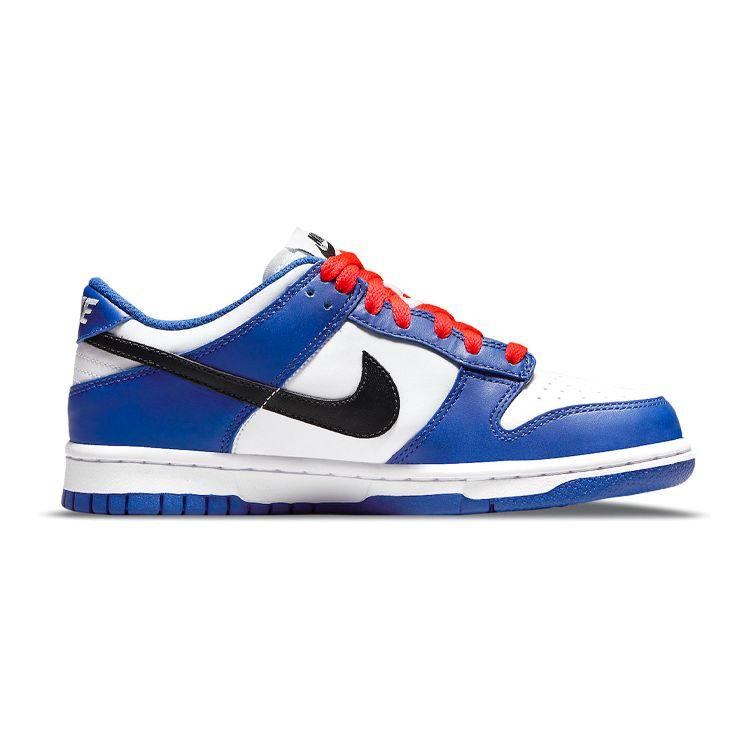 Nike Dunk Low GS Game Royal Crimson Buty Sportowe Dziecięce Niebieskie Białe Czarne CW1590-104