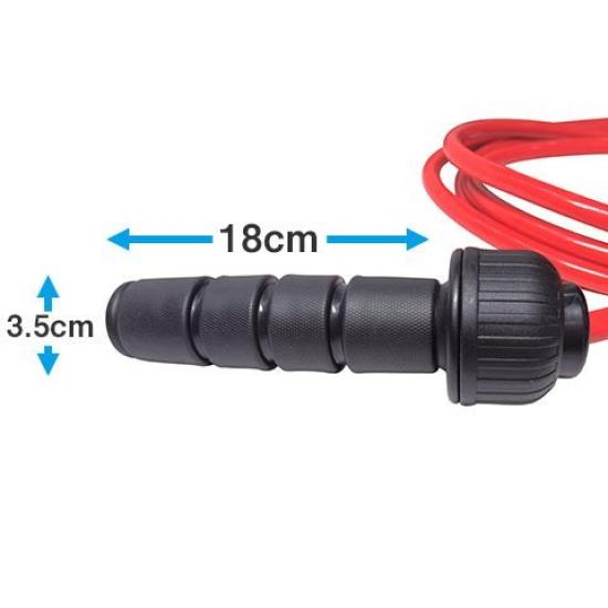 LINDSPORTS Weighted Jump Rope for Training (Red, 0.5kg)