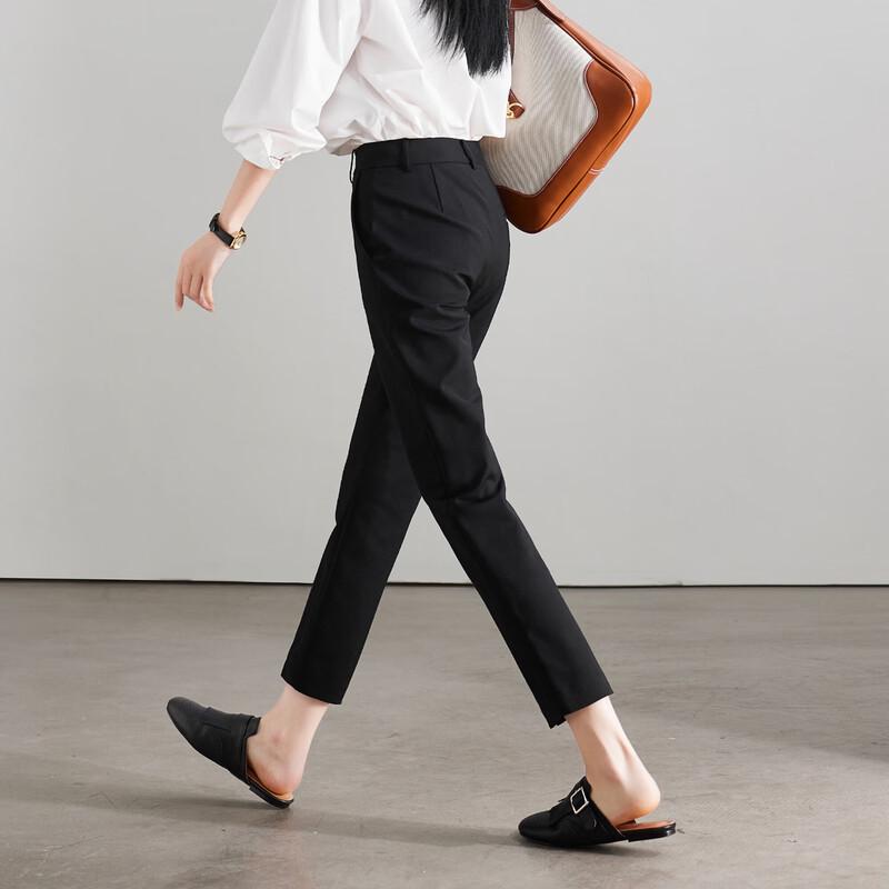 SOFSIL Women's High-Waisted Slim Ankle Suit Pants