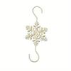 Creative Christmas Snowflake Hooks Christmas Tree Snowflake Decorations Home Storage Gold And Silver Snowflake Hooks