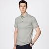 FIRS Men's Acetate & Silk Blend Striped Polo Shirt