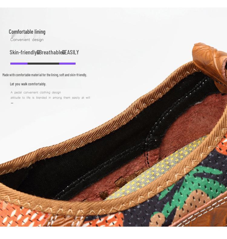 Men's Extra Large Summer Loafers - Breathable Mesh, Handmade, Trendy Casual Shoes (Sizes 45-46)