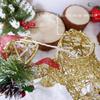 Christmas Iron Deer Ornaments Golden Reindeer Cart Elk Garden Decorations Christmas Tree Matching Scene Deer Light New Year Decoration