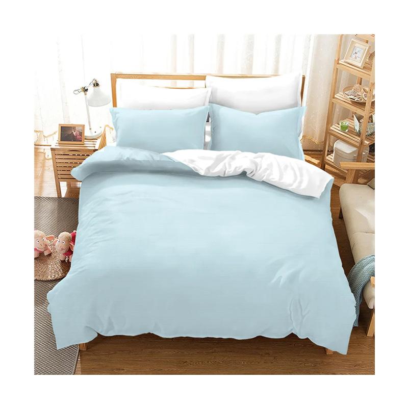 Solid Color Duvet Set Minimalist Style Three-Piece Set Suitable For Boys And Girls Bedroom Decoration