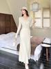 High-Quality Autumn Winter Knit Fishtail Sweater Dress
