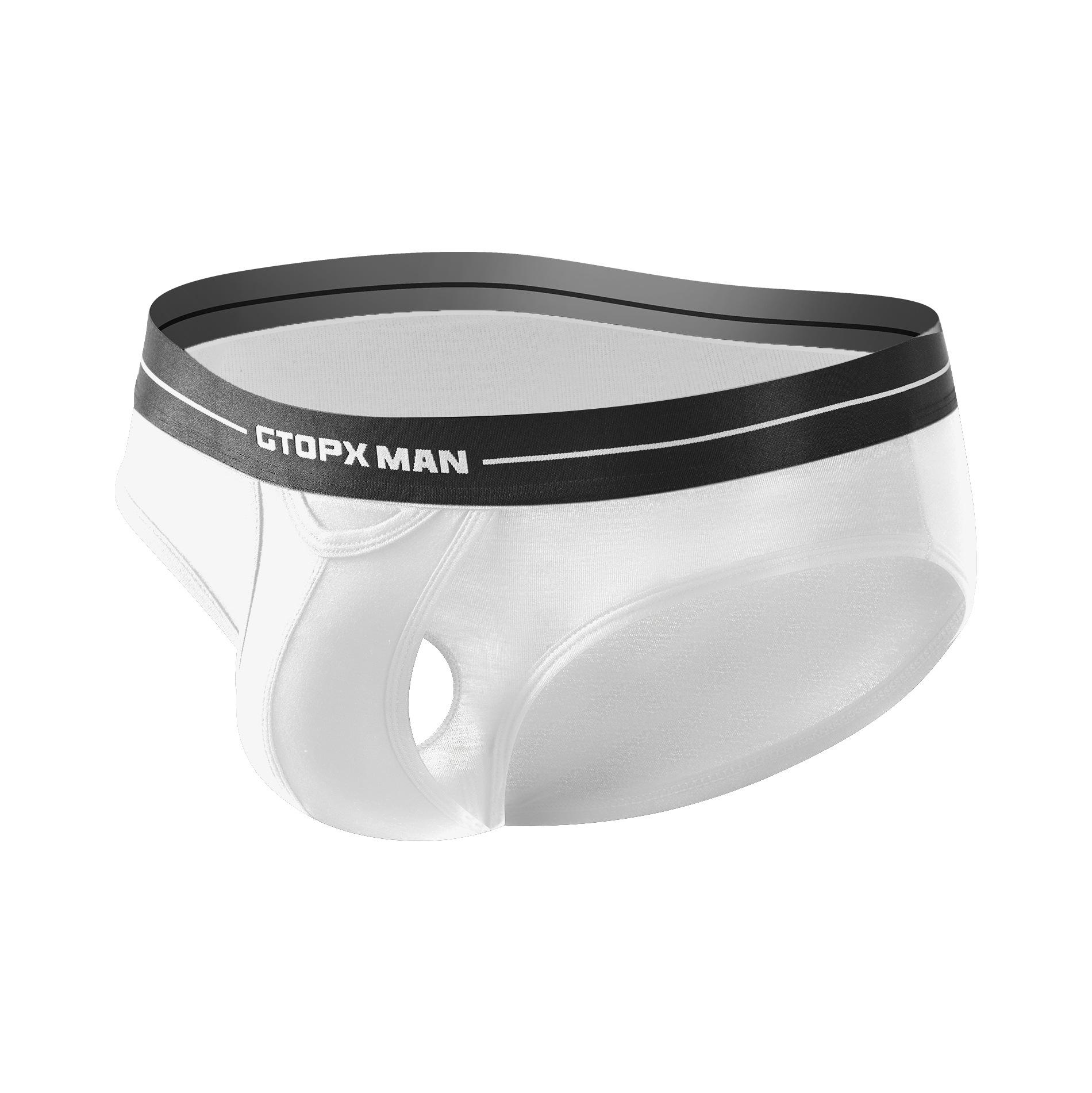 

Мужское нижнее белье GTOPX Gun and Bullet: Дышащие, Влагоотводящие, Спортивные U-образные летние брифы L белый