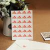24 Pcs/Lot DIY Floral Print Corner Paper Stickers For Photo Albums Handwork Frame Decoration Scrapbooking Wholesale 8 Colors