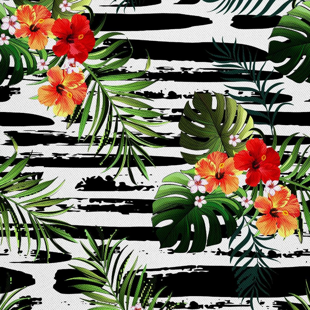 Outdoor Dekostoffe Oxford - Motiv Tropische Blumen 3