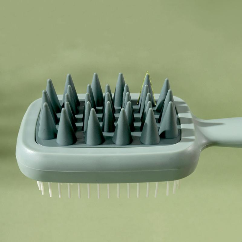 Double-sided Coarse And Fine Tooth Shampoo Brush Massage Comb Scalp Comb Men And Women Home Portable Wet And Dry Dual-use Handhe