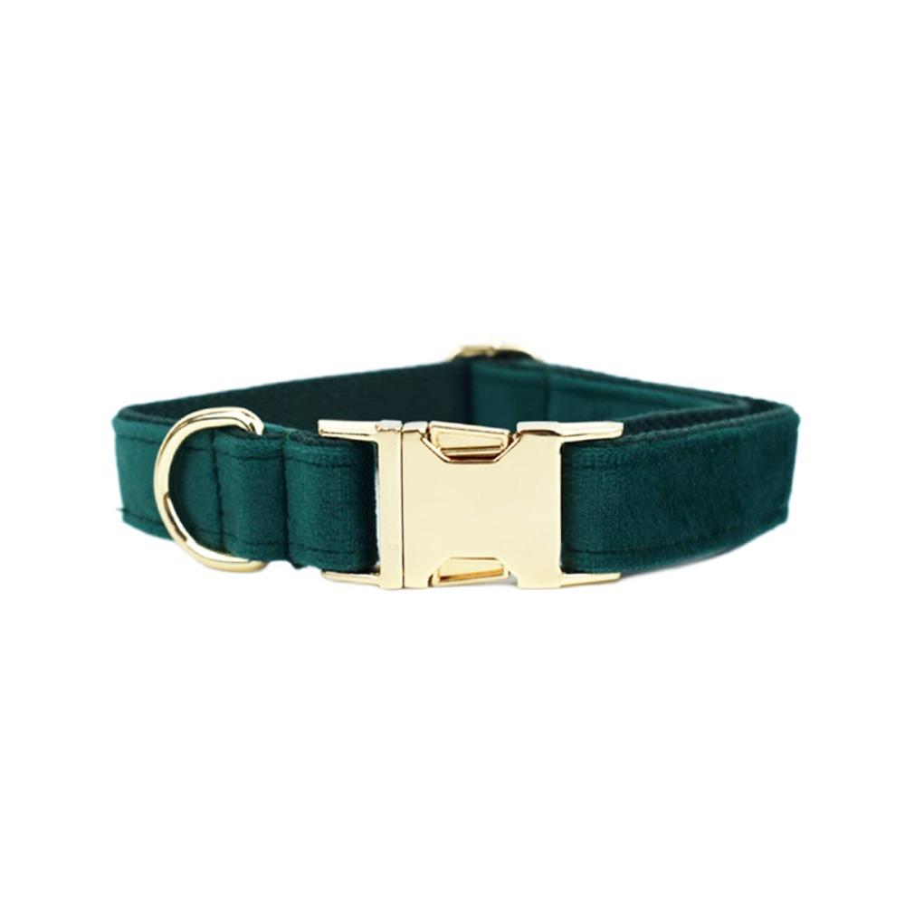 New Christmas green flannel pet collar leash dog chest strap walking dog leash dog chain dog collar XS