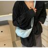 Horn Shape PU Shoulder Bags Simple Versatile Zipper Super Cool Exquisite Half Moon Women's Crossbody Bags Fashion New Style