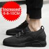 High Quality Men Casual Sports Elevator Shoes Height Boosting Shoes for Men Hidden Heels Increase Insole 8CM Unisex Lift Sneaker