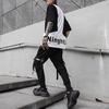 Summer Hip Hop Joggers Harem Pants Multi-pocket Ribbons Man Sweatpants Streetwear Casual Mens Pants