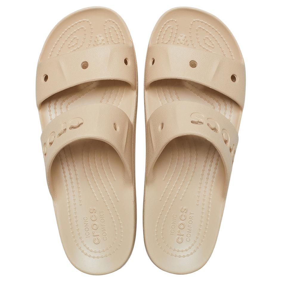 Crocs Durable Lightweight EVA Anti-Wear Slide Sandals Women Footwear Brown 210121-212