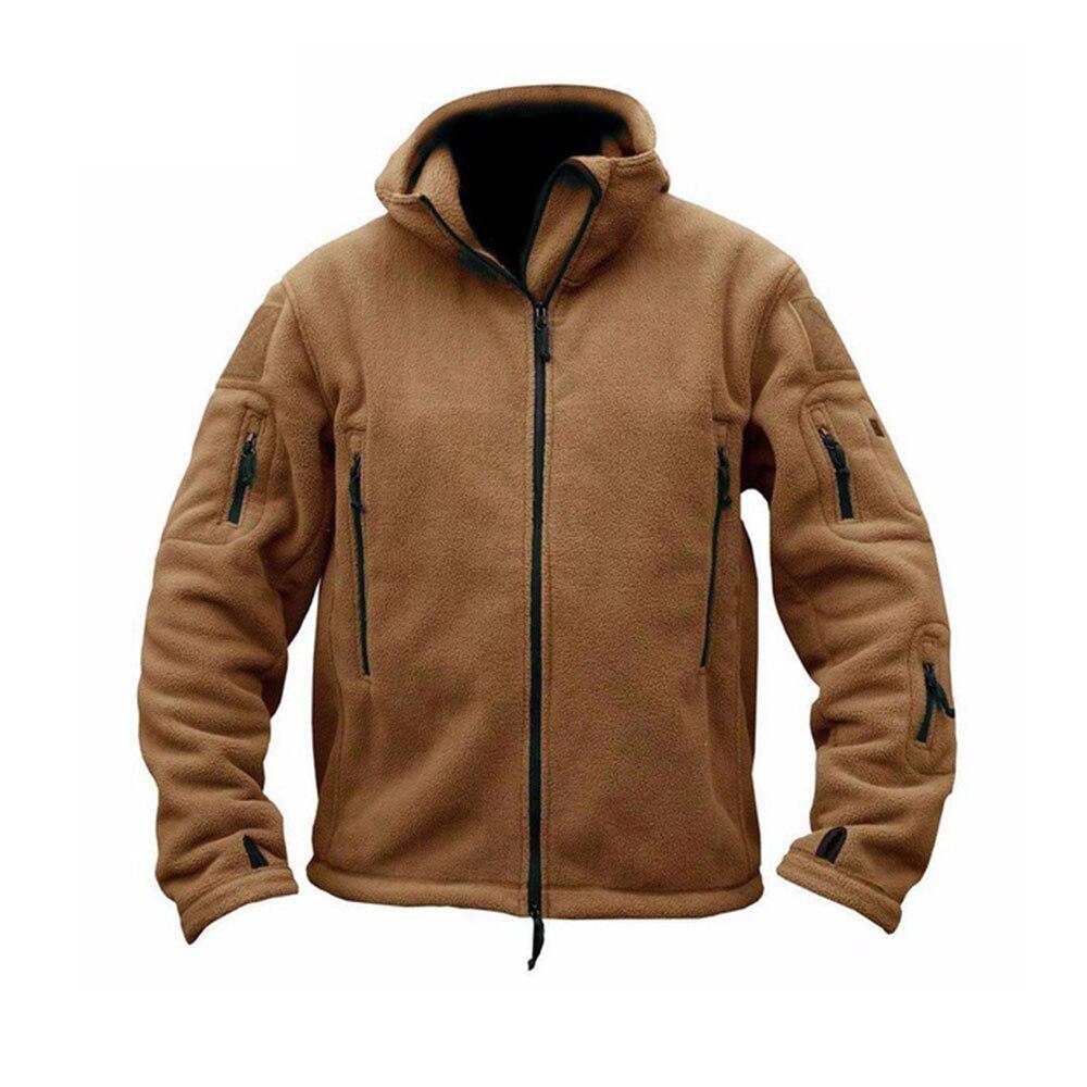 New Military Tactical Outdoor Soft Shell Fleece Jacket Men Army Sportswear Thermal Hunt Hiking Sport Hoodie Jackets