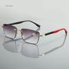 Men's Business Square Presbyopia Glasses Fashionable Elastic Anti Slip Sports Style Ultra Light High-definition Glasses Óculos