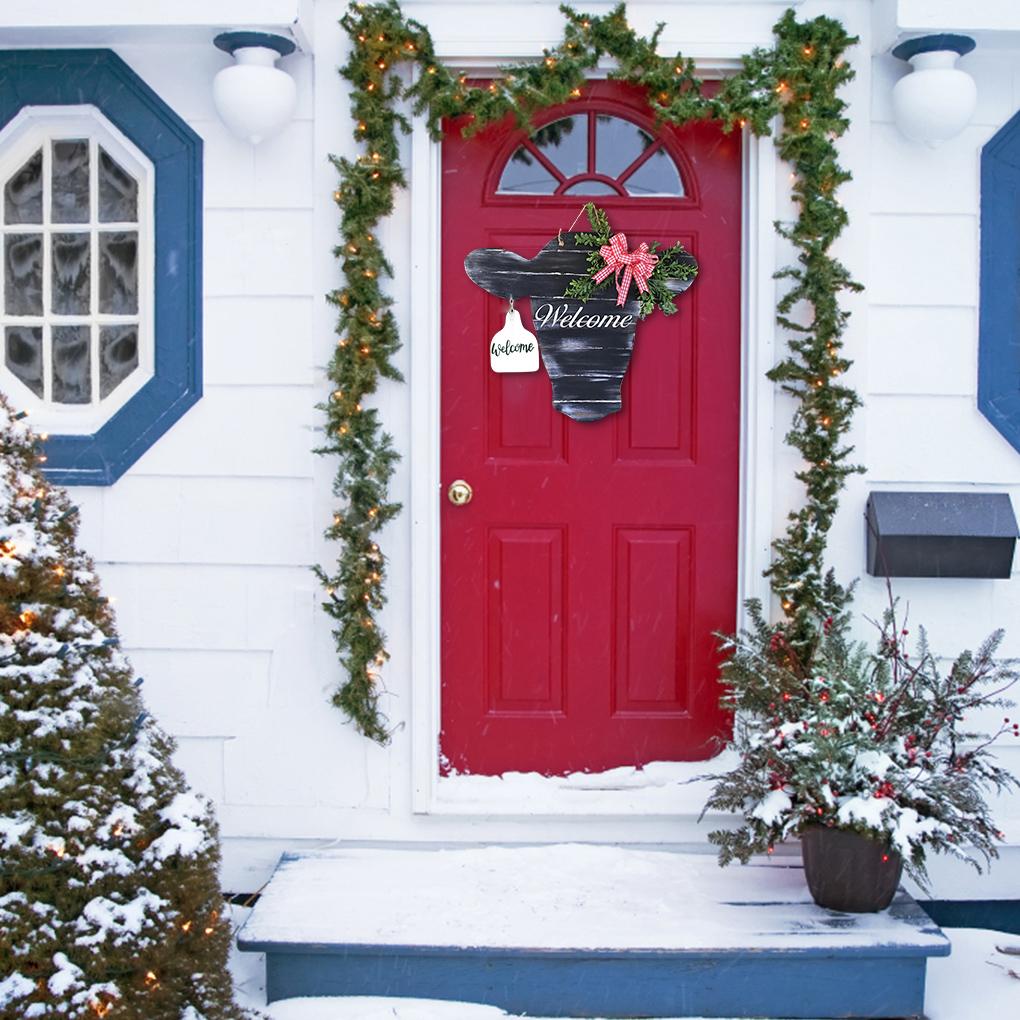 Front Door Hanging Welcome Sign Patios Porch Board Home Farmhouse Decoration Outdoor Decor Housewarming Art Craft Supplies