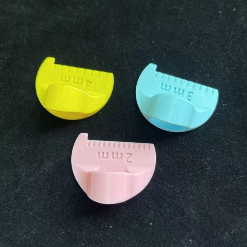 3Pcs Finger Quilting Ruler with Millimeter Scale Patchwork Tool Sewing Measuring Ruler For Fabric Stitching And Sewing