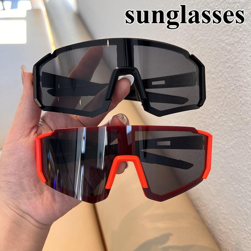 Oversized Square Frame Sports Glasses Men Women High Quality Sunglasses Retro Punk Windproof for Ski Bike Outdoor