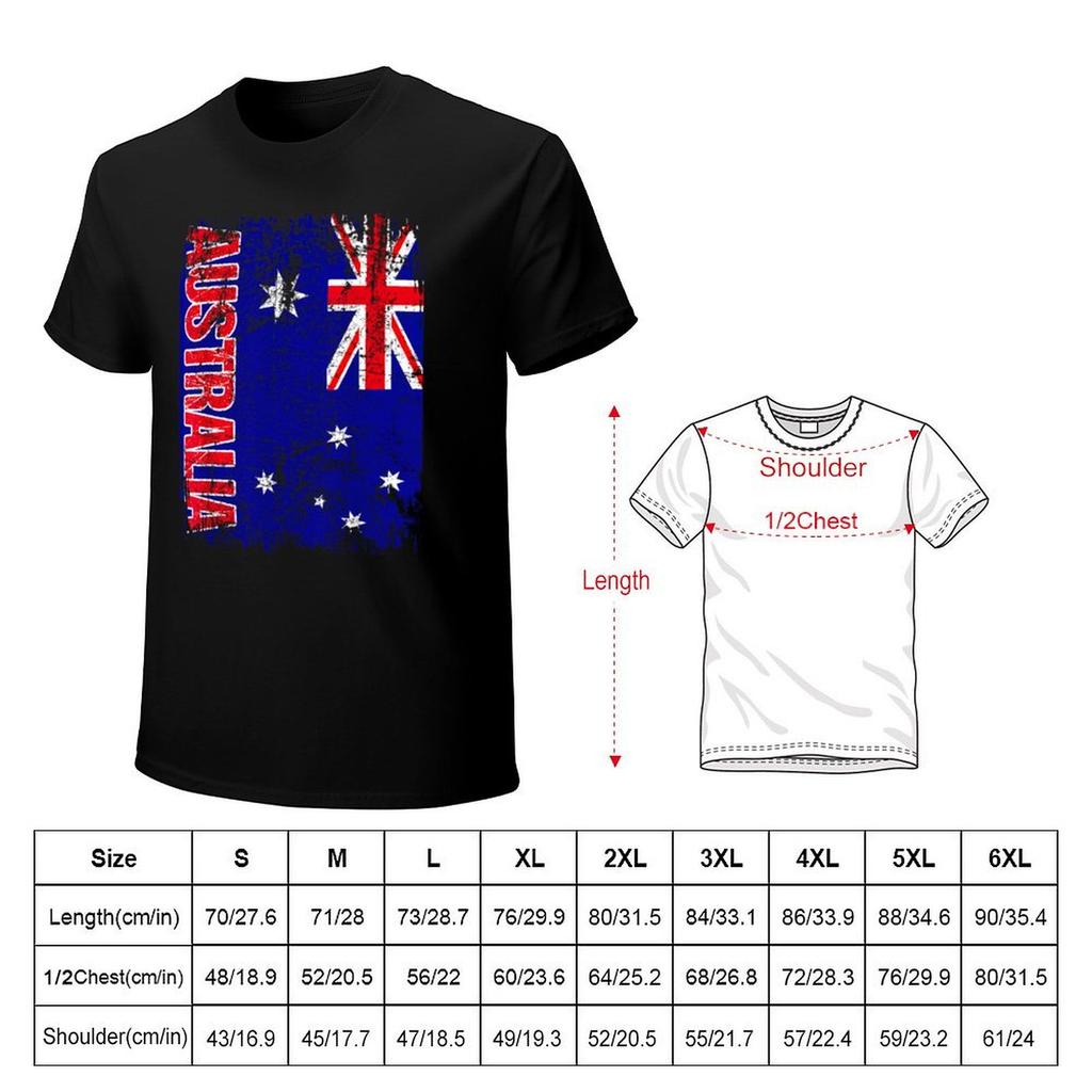 Australia Flag Vintage Distressed Australia TShirt Man T Shirt Affliction Shirts Sports Fans Mens T Shirts Top Quality