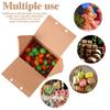 Christmas Kraft Paper Gift Boxes Advent Calendar Gingerbread House Candy Packaging Box Christmas New Year Party Decoration