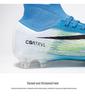 Youth High-Top AG Football Boots with Long Studs, Non-Slip Outdoor Grass Training Shoes