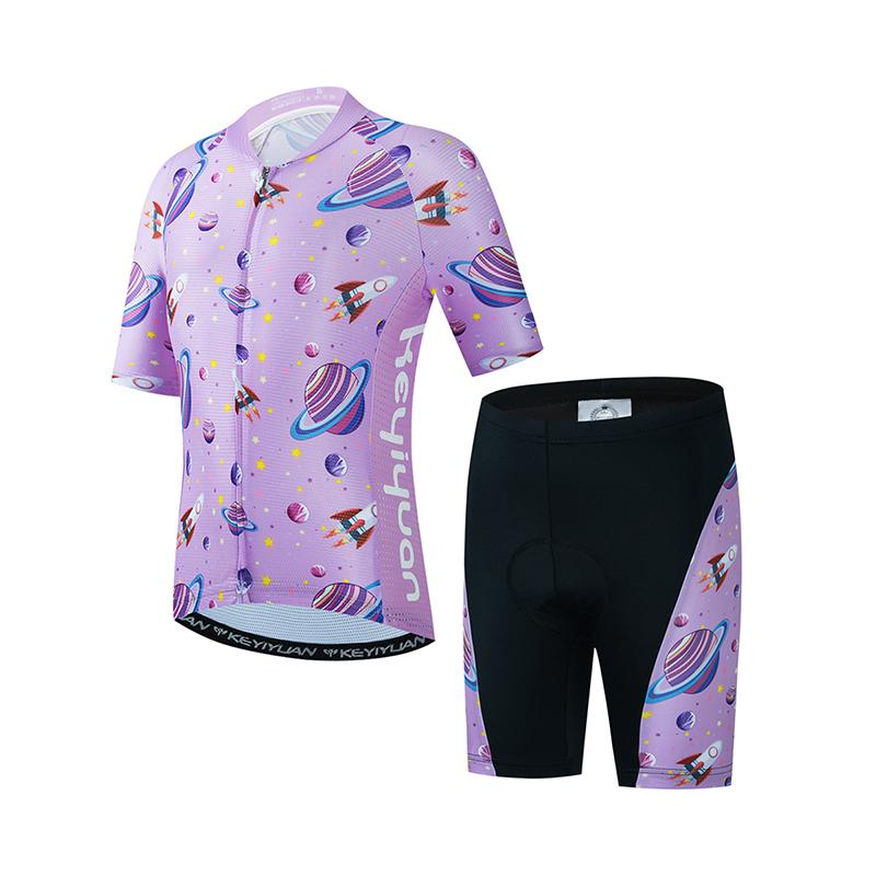 2026 Summer Breathable Cycling Suit Set Boy Girl Short Sleeve Bike Clothing Child Bicycle Wear Mtb T-shirt Abbigliamento Ciclismo