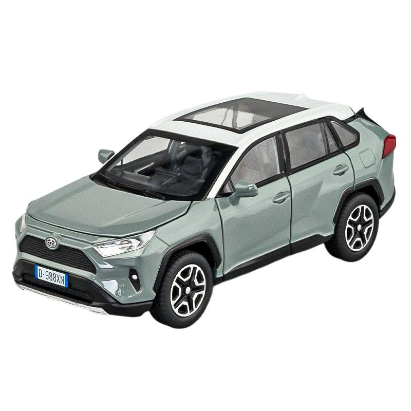1/32 alloy Toyota RAV4 car toy model, exquisite desktop ornaments, best collection for car model enthusiasts, Halloween gifts