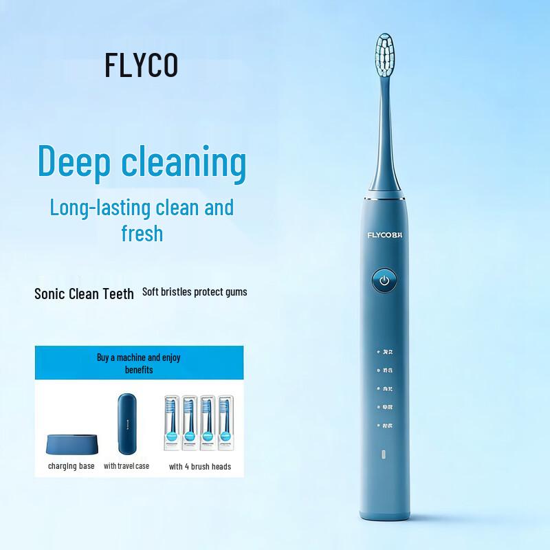 

Звуковая электрическая зубная щетка FLYCO FT7105 с дорожным чехлом