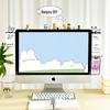 Cute Transparent Monitor Sticky Notes Board - Office Wipeable Message Board