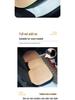 Breathable Suede Velvet Car Seat Cushion for Driver - Perforated, All-Season Cover