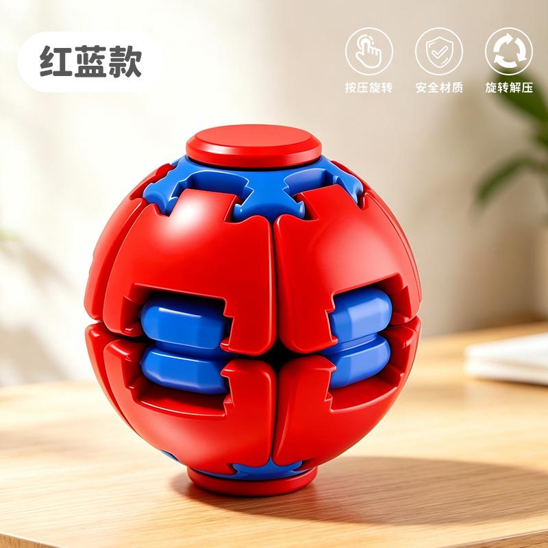 Press the rotating ball to decompress, relax and fish toy fingertip spinner, compact and portable office work station creative desktop