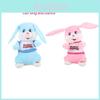 New Cross-border Electric Plush Toy With Singing And Dancing Donkey And Rabbit Ears 30cm Height