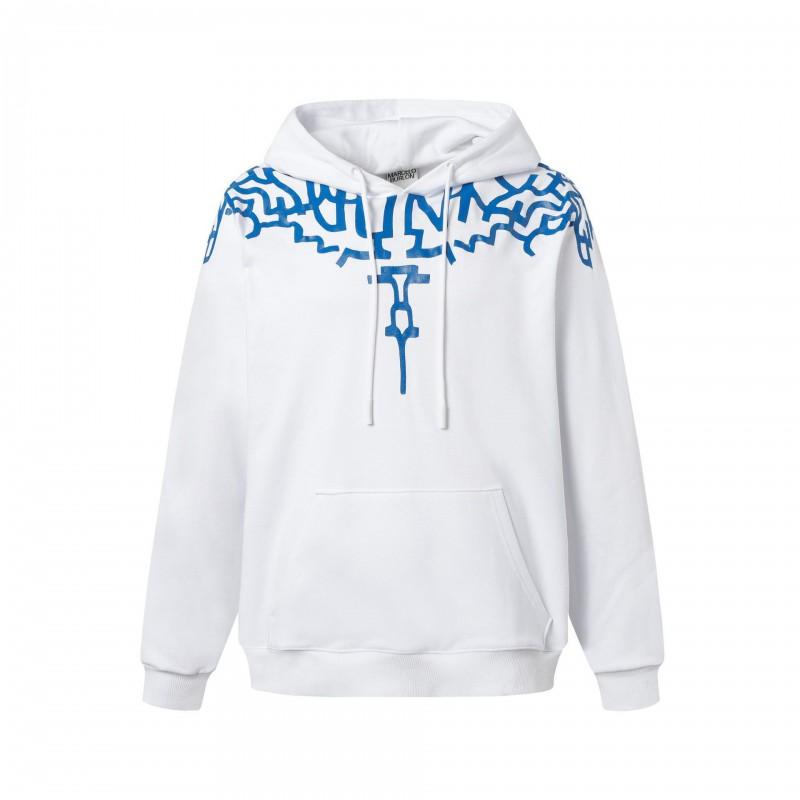 Felpa da uomo oversize con cappuccio con stampa Ala Fantasma Design Serpente Fulmine Abbigliamento Casual