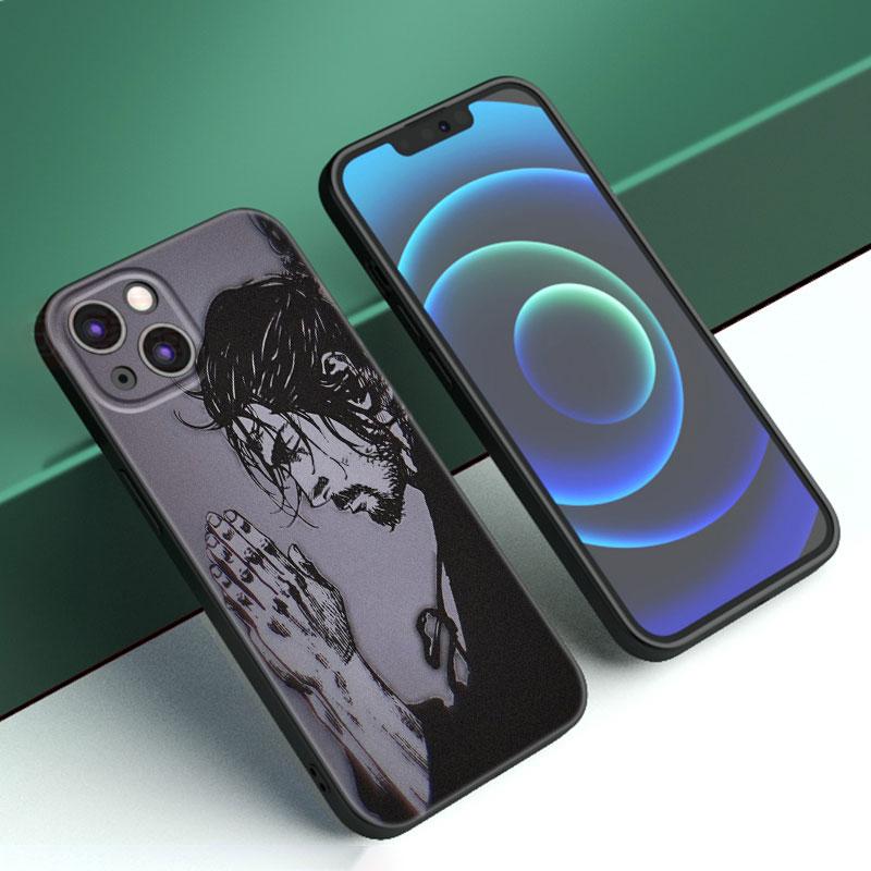 Vagabond Manga Pouzdro na telefon pro Apple iPhone 12 13 Mini 11 14 15 Pro Max 7 8 Plus X XR XS SE 2020 2022 Černé silikonové pouzdro