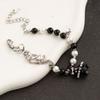 Exquisite Black White Beaded Little Specter Bracelets for Women Sweet Bracelets