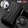 Crossbody Leather Zip Wallet Phone Case for Samsung Galaxy A17 A56 A36 A26 A16 A55 A35 A25 A15 A54 A34 A14 A13 A33 Note 20 Cover