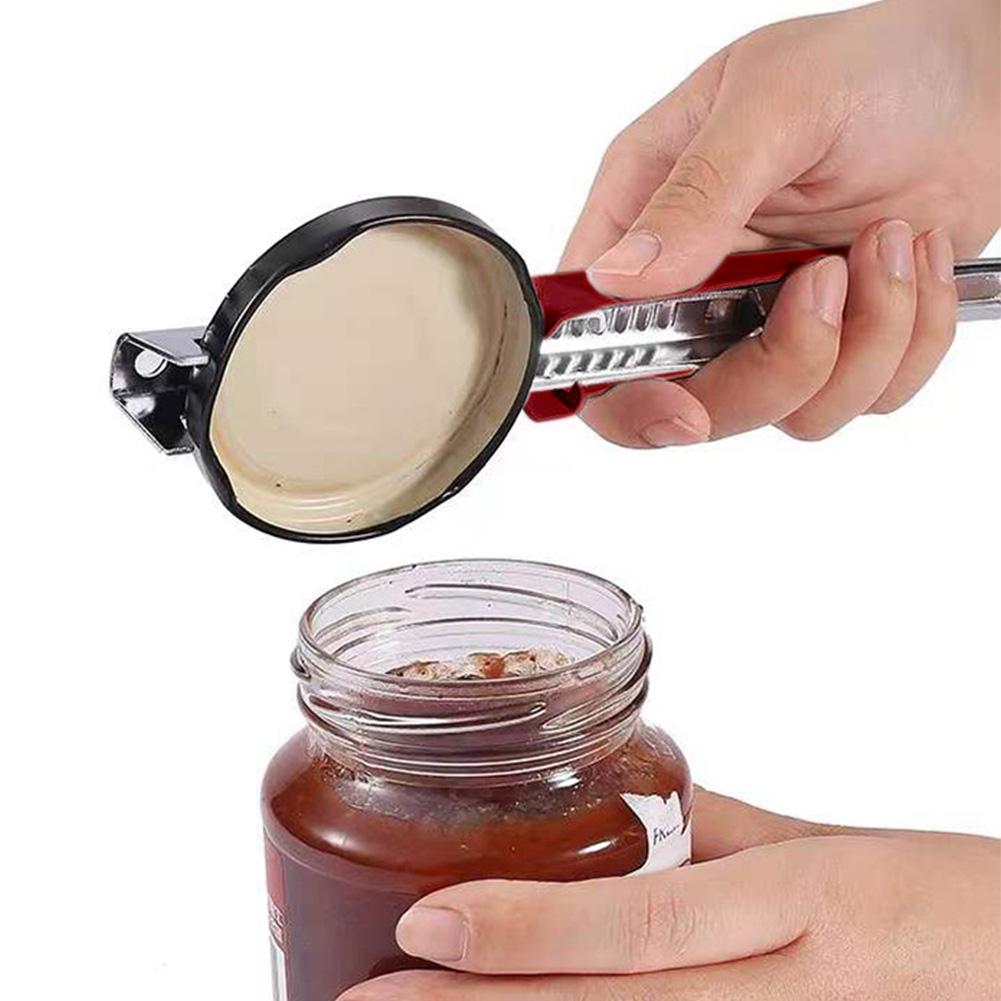 Stainless Steel Can Opener Adjustable Bottle Opener Multifunctional Bottle Cap Opener for Weak Hands Kitchen Gadgets