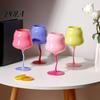 Glass Goblet, Wave Glass Cup, Creative Decorative Cocktail Glassware, Novelty Bar Goblet Tool for Wine Cocktails Juices