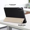 Tablet Case for Redmi Pad 2 2026, with Smart Sleep/wake, Foldable Stand, Black