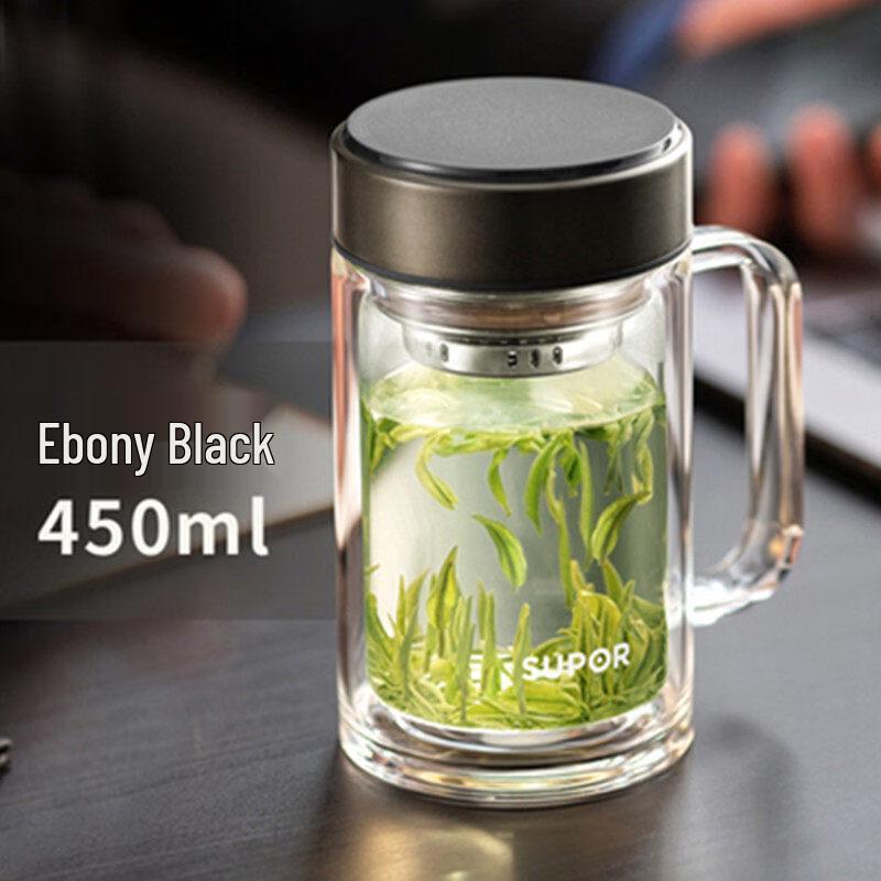 Supor Double-Layer Glass Tea Infuser Mug