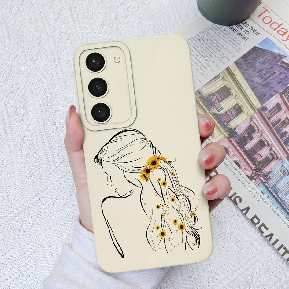 

Для Samsung S23 Plus S22 S21 S20 + Ultra Note 10 Lite 20 Fashion Sweet Girls Жидкий силикон Мягкий квадратный чехол из ТПУ для Samsung GalaxyS22 Бампер Samsung S23 Ultra