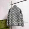 Cardigan in Maglia 3D con Lettere Autunno Inverno: Giacca da Donna a Manica Lunga con Stampa Integrale