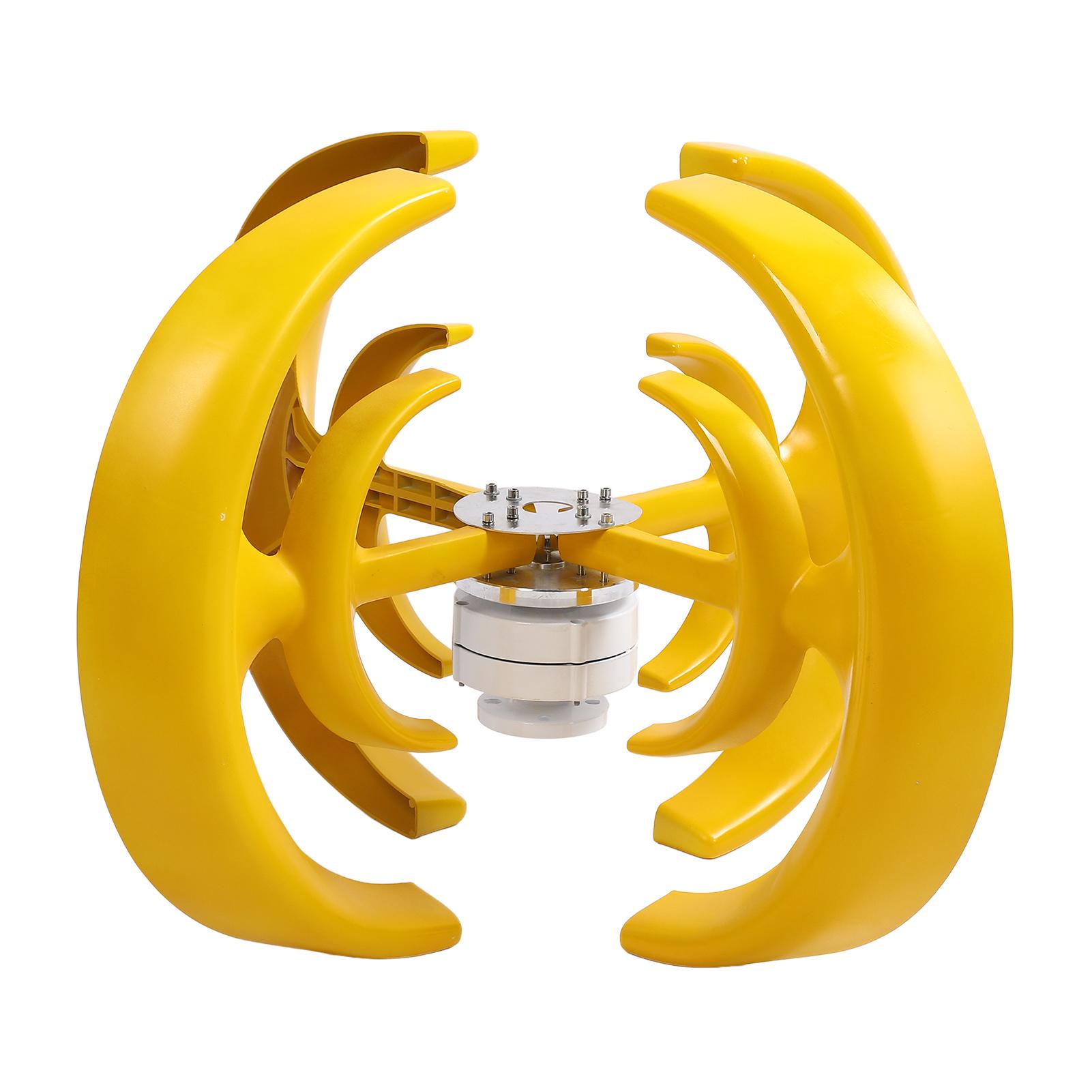 

Ветряная турбина фонарного типа с вертикальными осями, 4 лопасти, детали оборудования для производства электроэнергии 1200 Вт 24 В