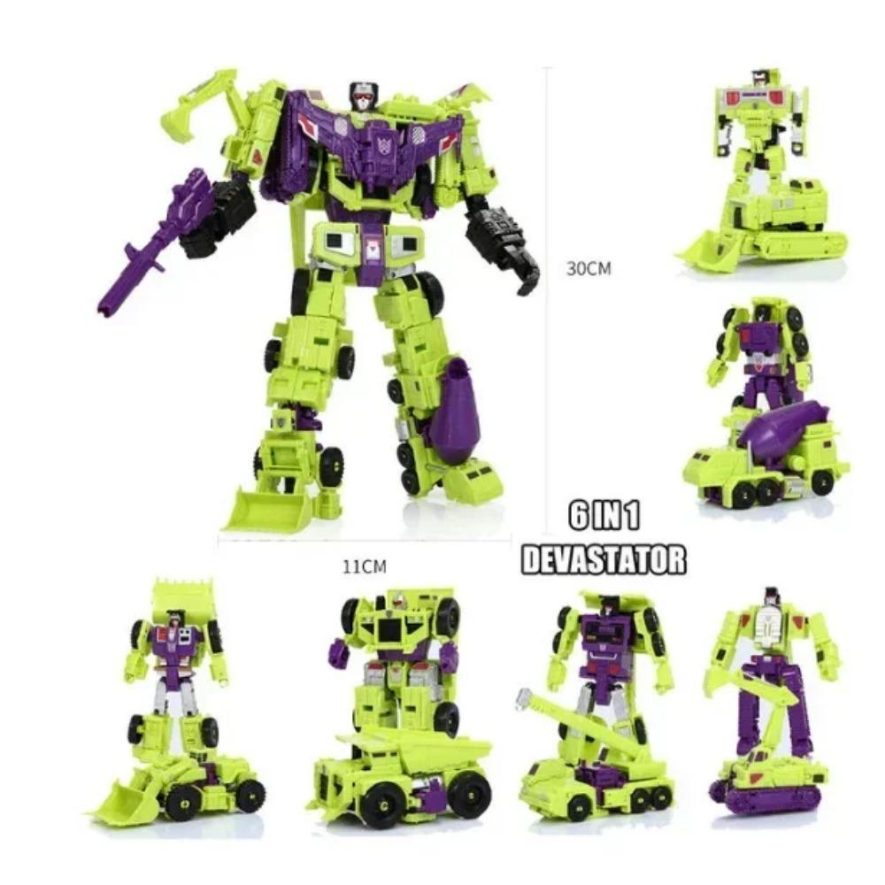 5in1 Transformation Predaking Toys Anime Devastator KO G1 Robot Action Figure Model Boy Children Kid Gift