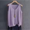 Women's Loose-Fit Camisole: Large, Cool Silk Knit, Sleeveless Vest for Summer