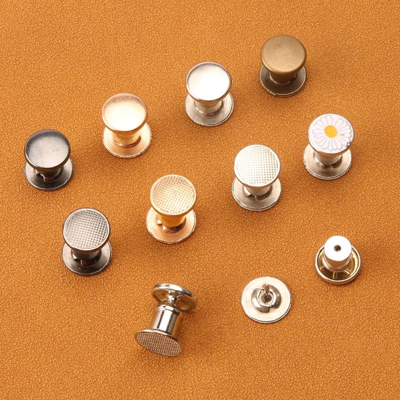 Trouser Leg Shortening Artifact Invisible Hidden Buckle Seam-Free Pants, Trouser Leg Edge Shortening Fixed Buckle Closure Shoulder Strap Nail Buckle