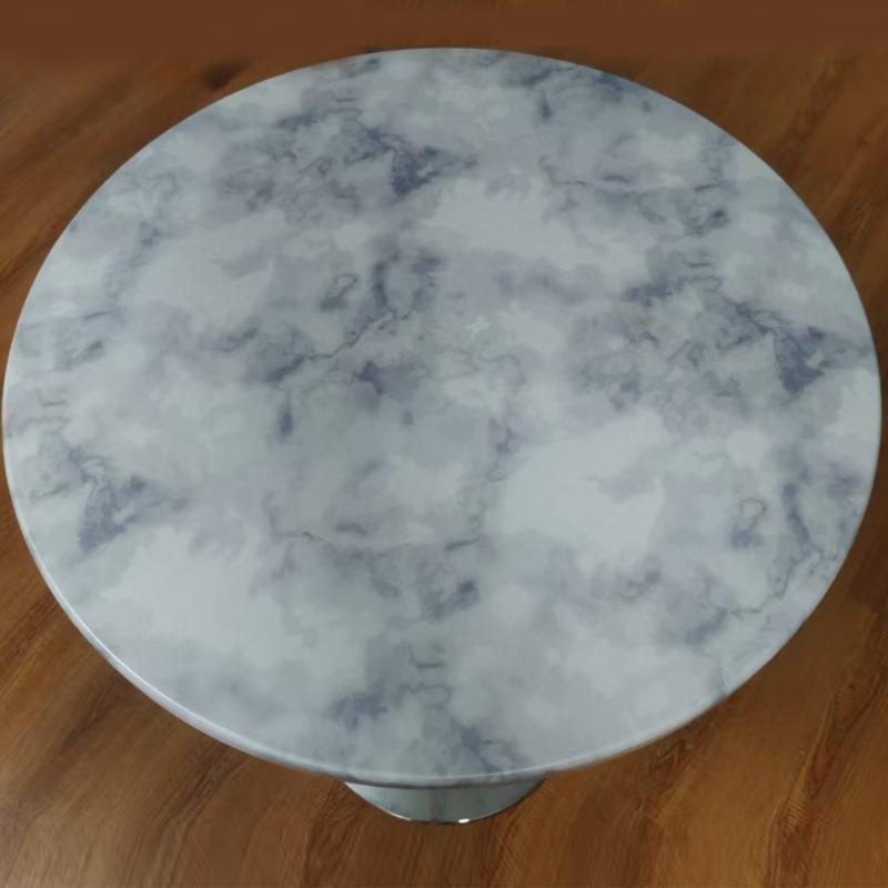 

60-140cm Round Waterproof Table Cover for Living Room Solid Color Tablecloth High Elasticity Removable Washable Serape (as the picture,60cm)
