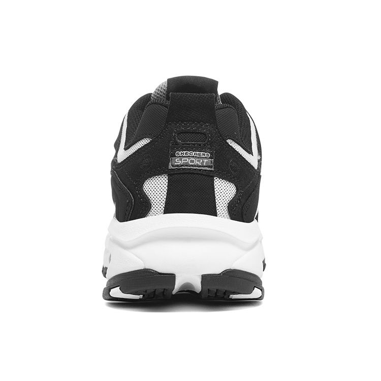 Skechers Vigor Fabric Synthetic Leather Classic Versatile Low-Top Dad Shoes Men Sneakers Black White 51241-BKW